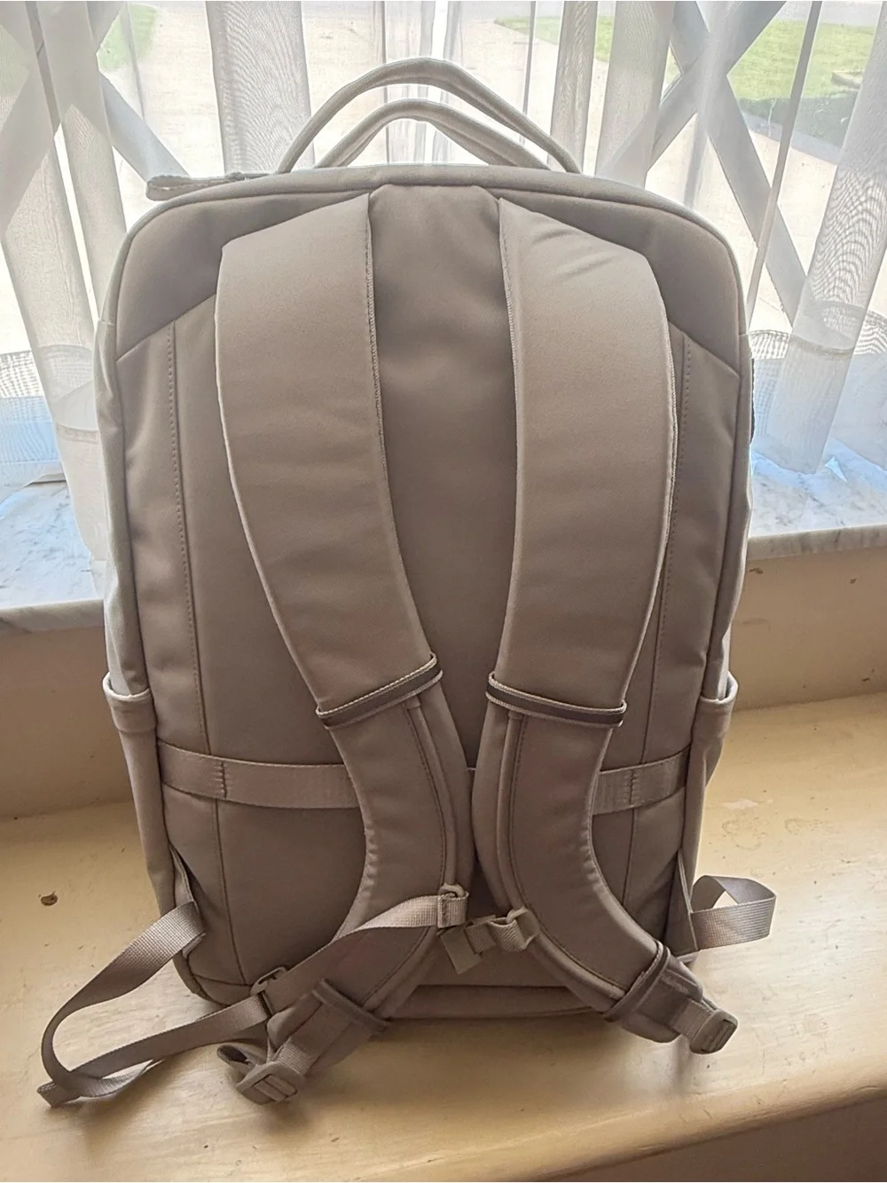 lululemon athletica Gray Double-Zip Backpack